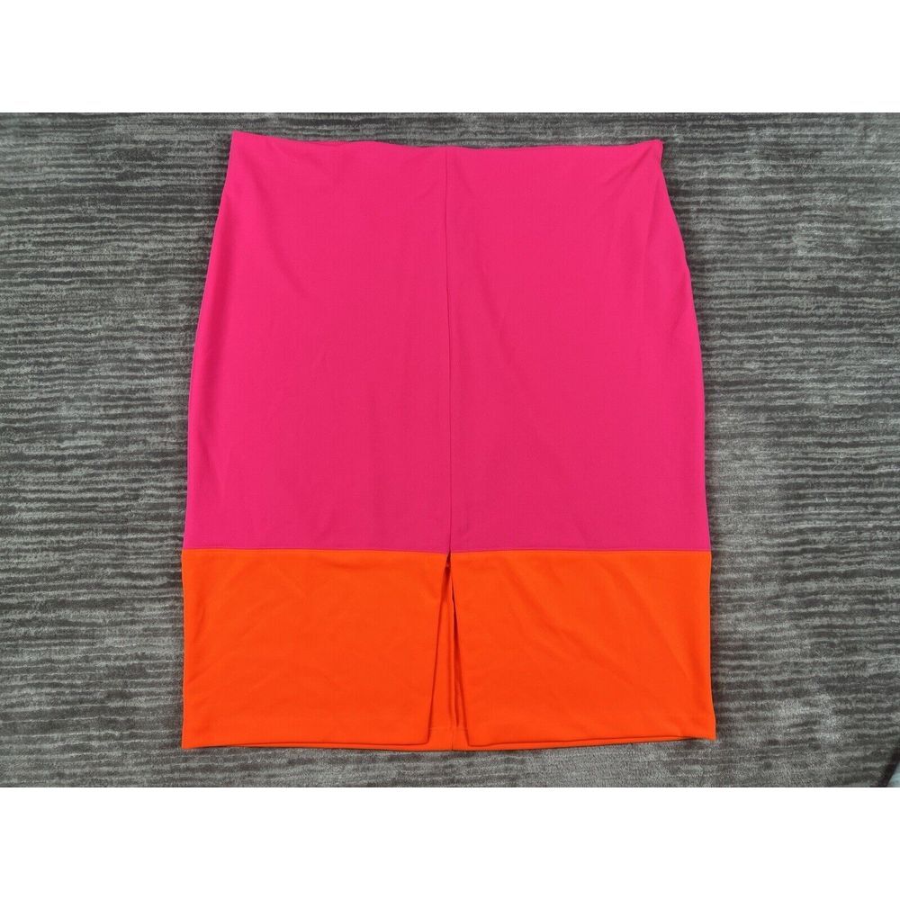 Worthington Skirt Womens 24W Multicolor Colorful Polyester Blend Midi NWT